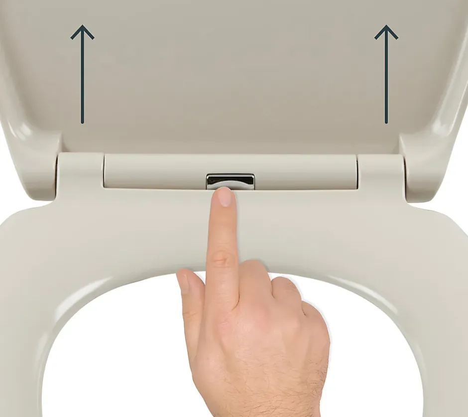 GoodHome Abattant WC Diani avec frein de chute galet