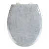 Wenko Abattant WC effet marbre Concrete - Abaissement automatique - Duroplast