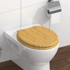 Schütte Abattant WC en Bambou massif BAMBOO avec frein de chute
