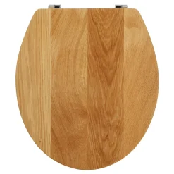 GoodHome Abattant WC en chêne avec fermeture standard, Cervia* Abattant Wc