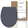 Schütte Abattant WC en duroplast ANTHRAZIT avec frein de chute Anthracite