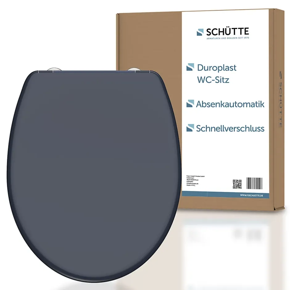 Schütte Abattant WC en duroplast ANTHRAZIT avec frein de chute Anthracite
