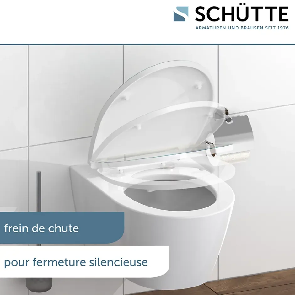 Schütte Abattant WC en duroplast gloss MAGIC LIGHT avec frein de chute Turquoise