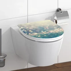 Schütte Abattant WC en duroplast gloss MAGIC LIGHT avec frein de chute Turquoise