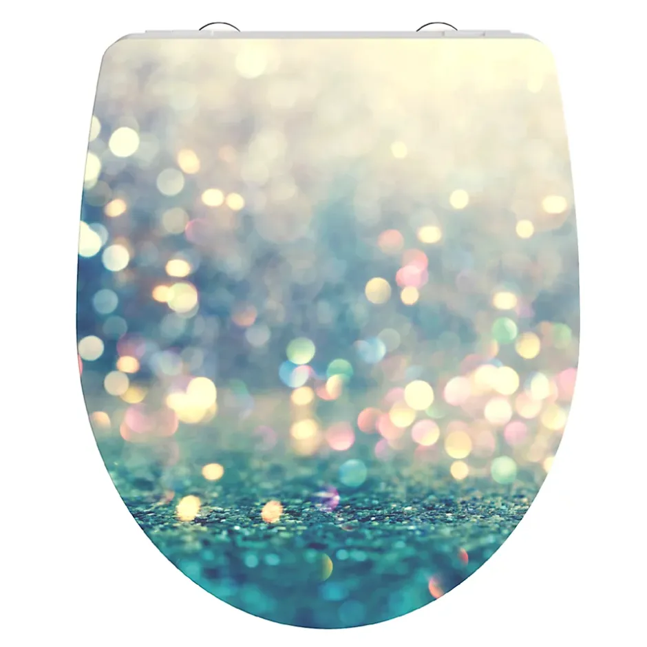 Schütte Abattant WC en duroplast gloss MAGIC LIGHT avec frein de chute Turquoise