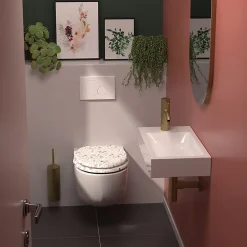 Gelco Design Abattant wc en mdf flore soft close