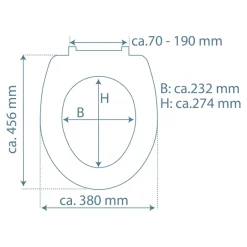 Schütte Abattant WC extra fin en duroplast SLIM avec frein de chute Blanc* Abattant Wc