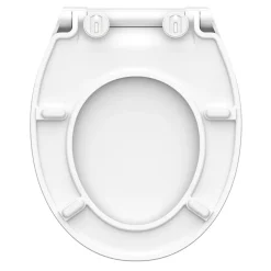Schütte Abattant WC extra fin en duroplast SLIM avec frein de chute Blanc* Abattant Wc