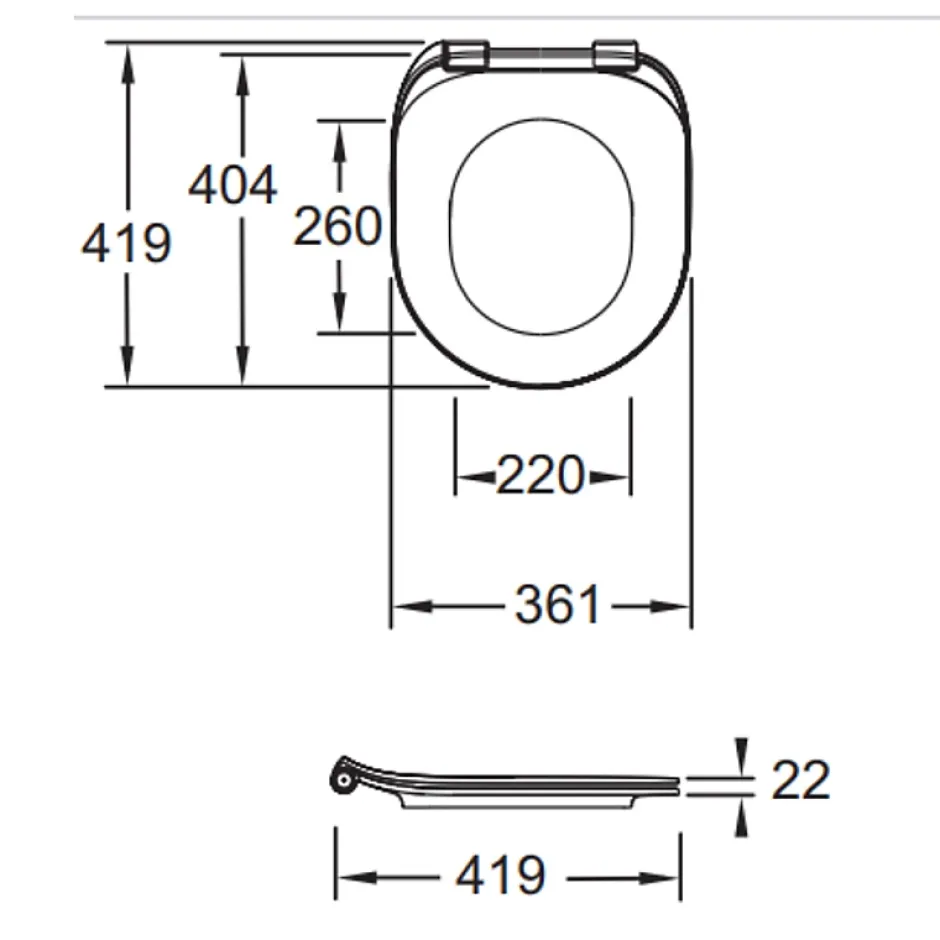 Jacob Delafon Abattant WC extra-plat Cléo 1889 à descente progressive et déclipsable blanc* Abattant Wc