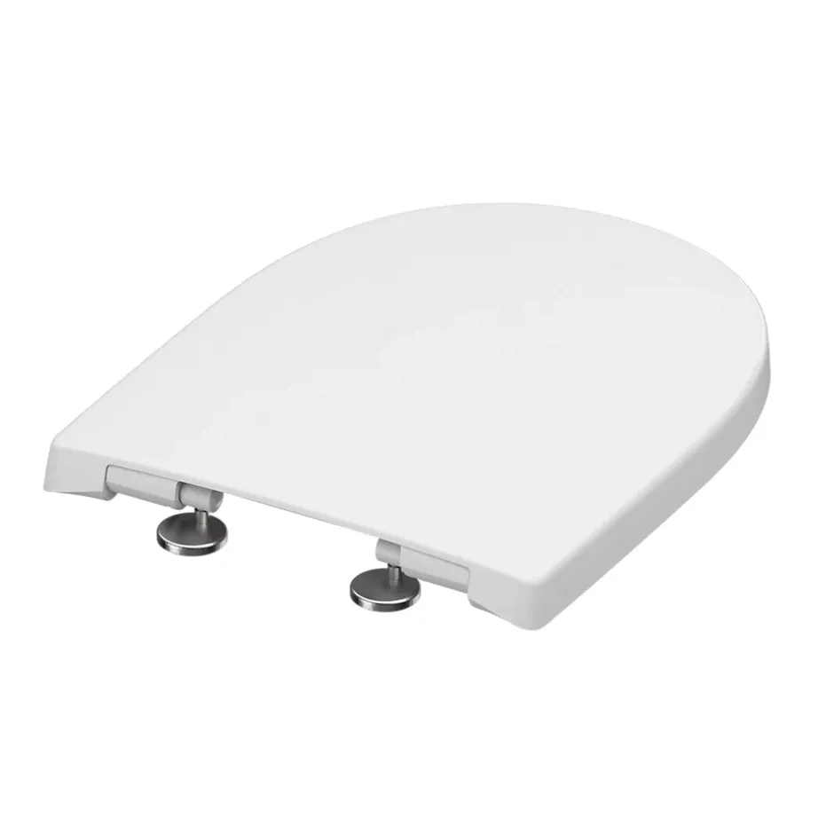 Instmaier Abattant WC forme en D en duroplast blanc avec frein de chute ALMA* Abattant Wc