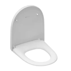 Instmaier Abattant WC forme en D en duroplast blanc avec frein de chute ALMA* Abattant Wc