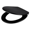 GoodHome Abattant WC Diani coloris noir en duraplast avec frein de chute* Abattant Wc