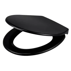 GoodHome Abattant WC Diani coloris noir en duraplast avec frein de chute* Abattant Wc
