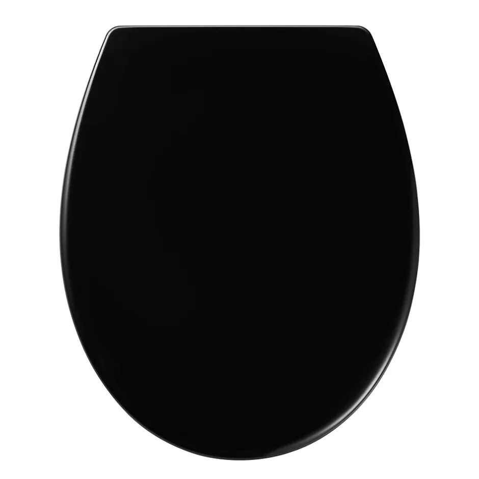 GoodHome Abattant WC Diani coloris noir en duraplast avec frein de chute* Abattant Wc