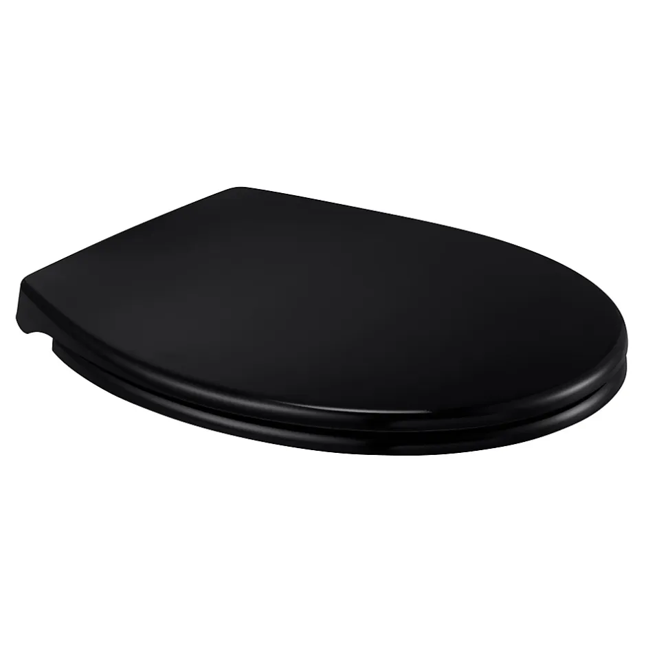 GoodHome Abattant WC Diani coloris noir en duraplast avec frein de chute* Abattant Wc