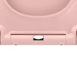 GoodHome Abattant WC Diani coloris rose en duraplast avec frein de chute
