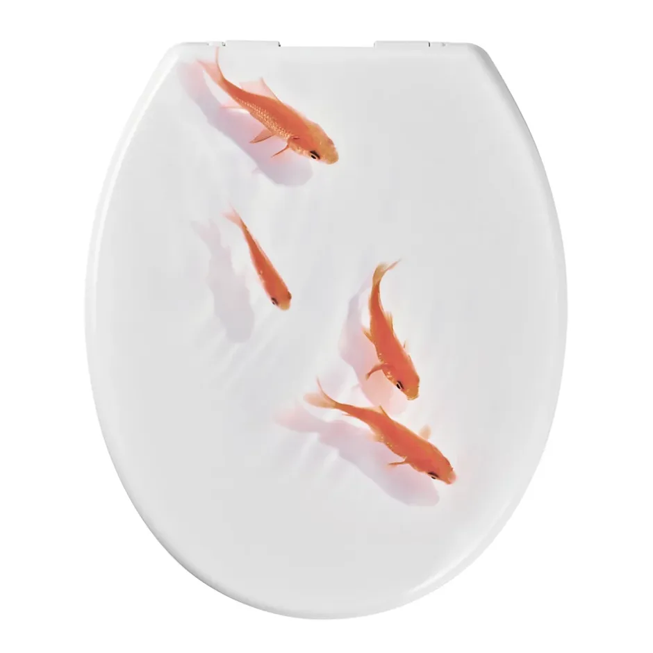 GoodHome Abattant WC Genoa décor poisson* Abattant Wc