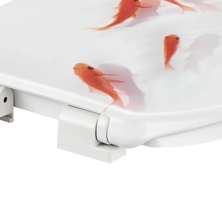 GoodHome Abattant WC Genoa décor poisson* Abattant Wc
