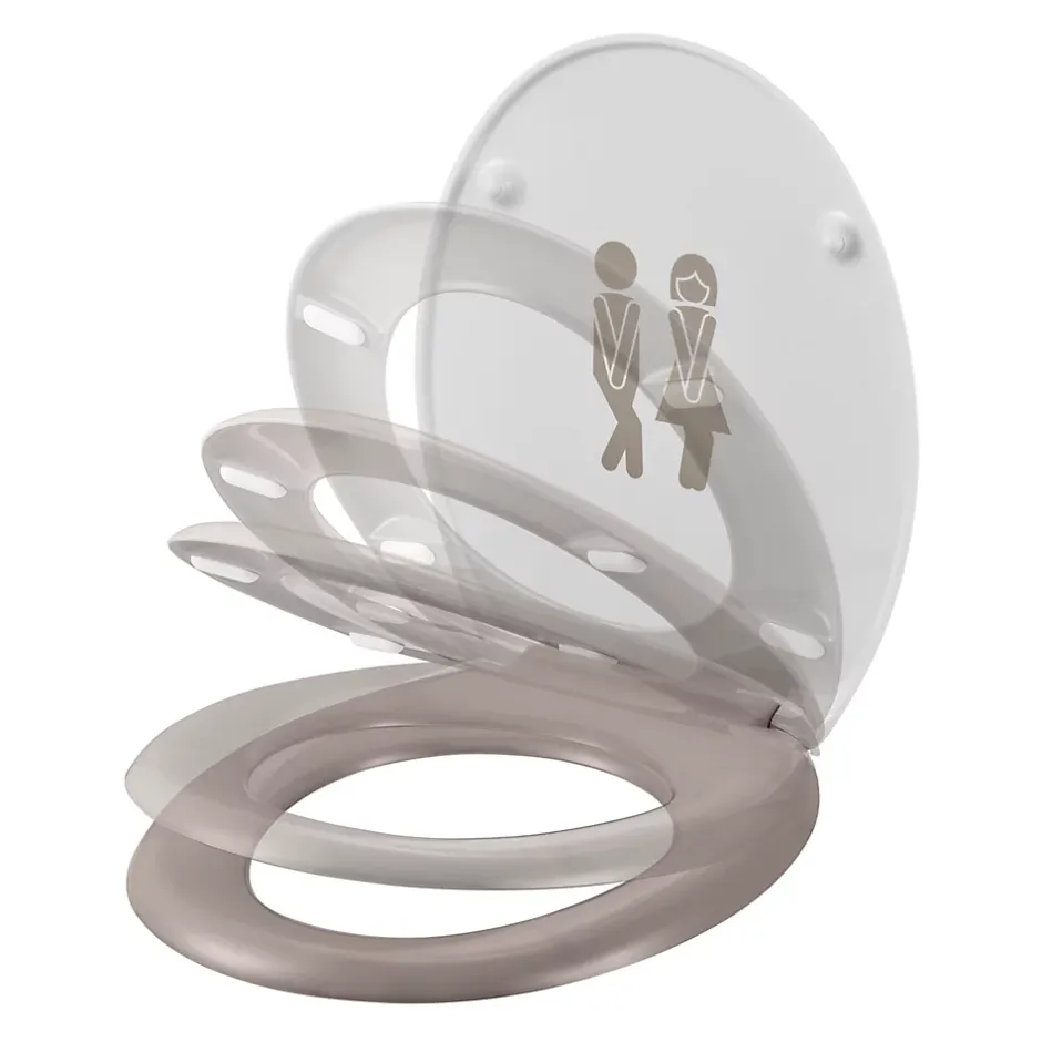 GoodHome Abattant WC Genoa lui & elle