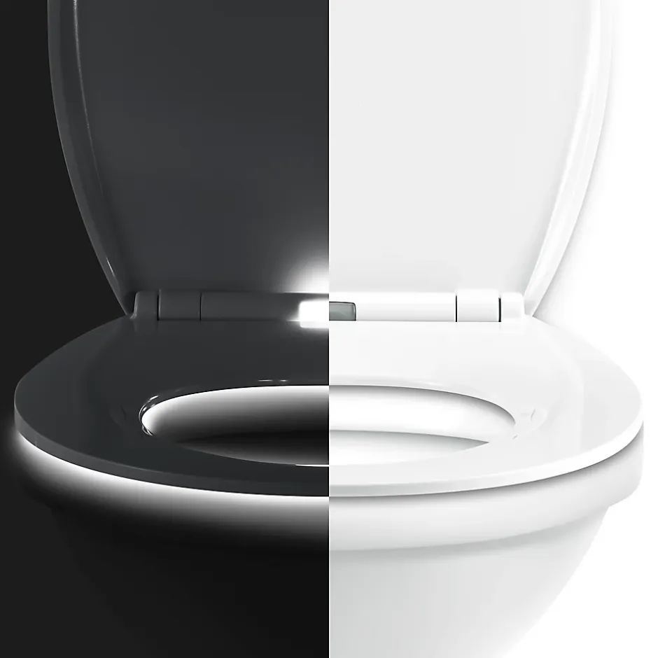GoodHome Abattant WC led chang Minho blanc