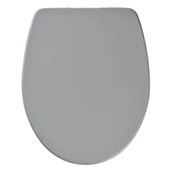 GoodHome Abattant WC Morava coloris gris en MDF avec frein de chute