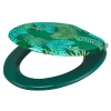 GoodHome Abattant WC Pilica coloris vert en bois avec frein de chute* Abattant Wc