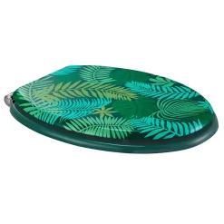 GoodHome Abattant WC Pilica coloris vert en bois avec frein de chute* Abattant Wc
