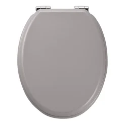 GoodHome Abattant WC Pilica coloris gris en bois avec frein de chute