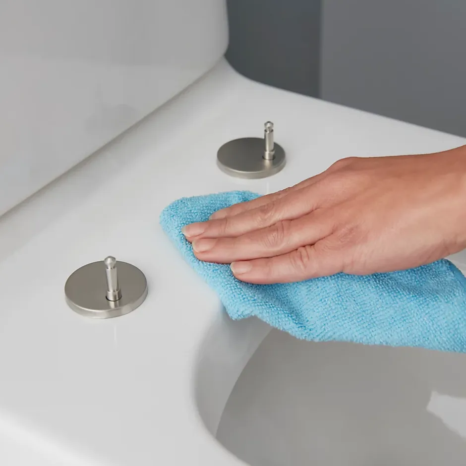 GoodHome Abattant WC Teesta en duraplast coloris blanc avec frein de chute* Abattant Wc