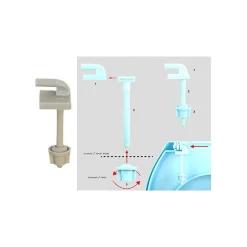 MSV Abattant wc Gris Charnières PS