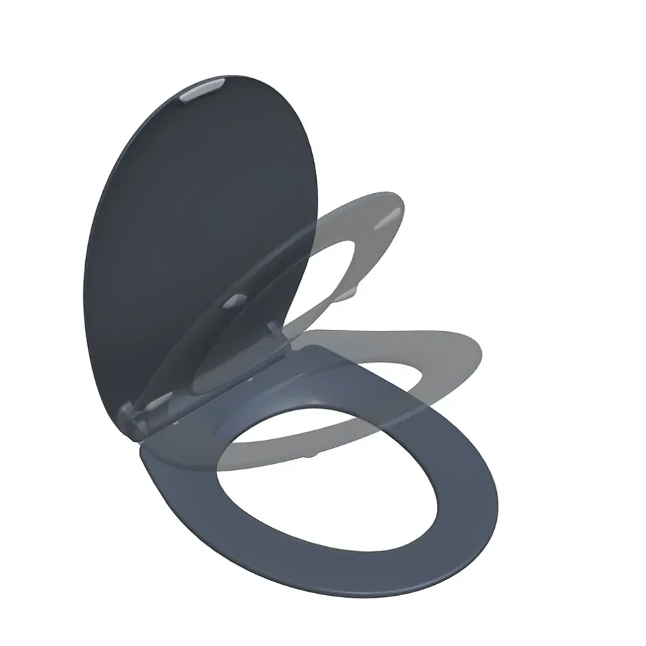 Bemis Abattant WC gris anthracite brillant