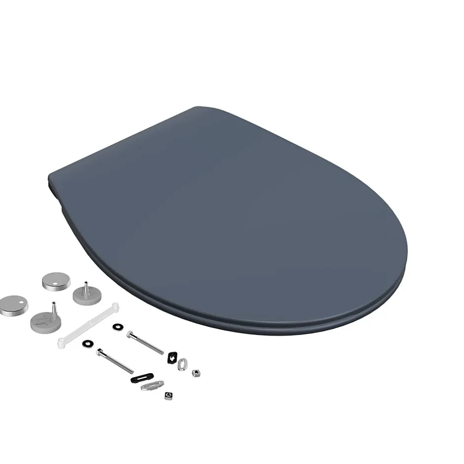 Bemis Abattant WC gris anthracite brillant