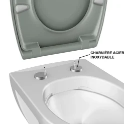 Bemis Abattant WC gris clair brillant Classic
