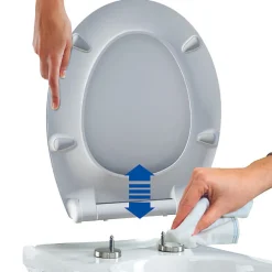 Bemis Abattant WC gris clair brillant Slim