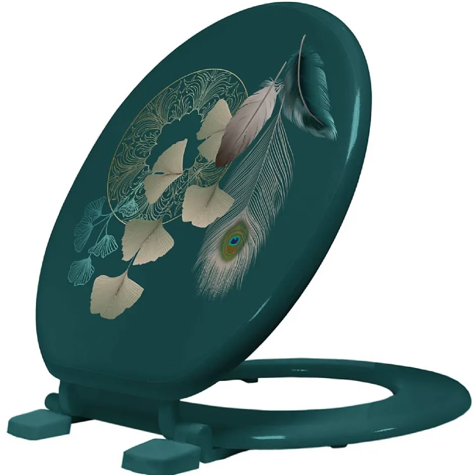 Importdistrib Abattant wc imprimé "ginkoblue" 47cm vert* Abattant Wc