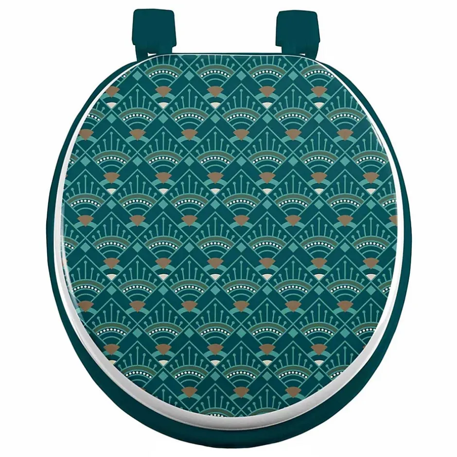Importdistrib Abattant wc imprimé "imperia" 47cm vert