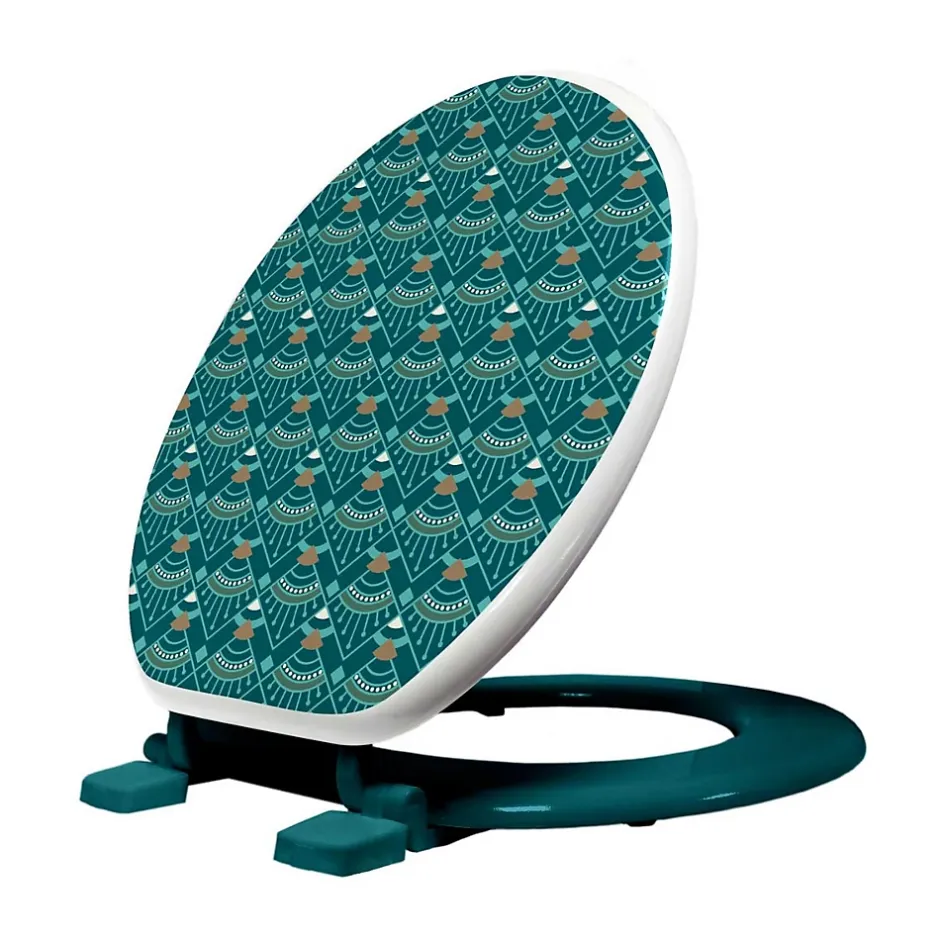 Importdistrib Abattant wc imprimé "imperia" 47cm vert