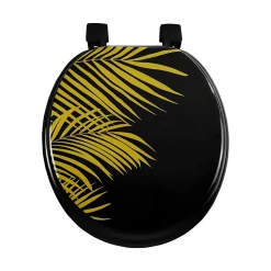 Importdistrib Abattant wc imprimé "orbella" 47cm noir
