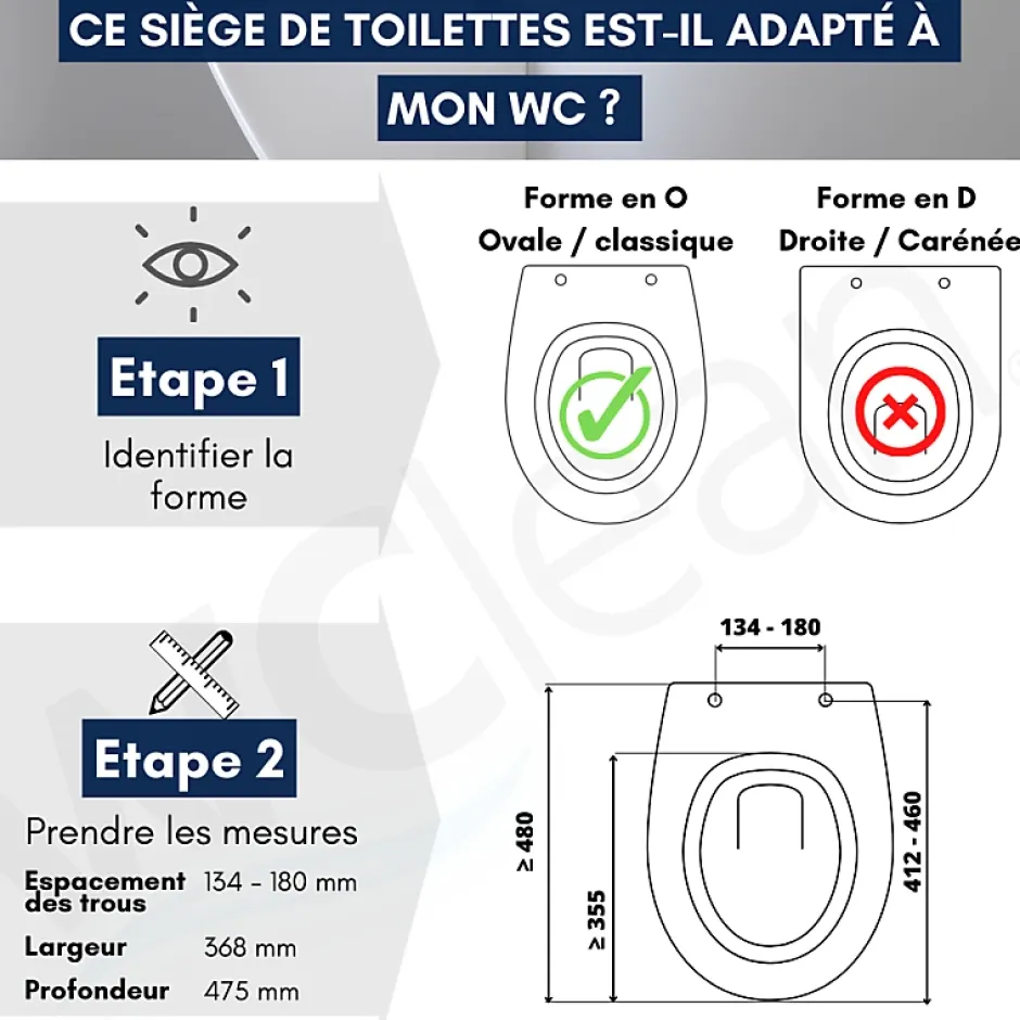 Planète Bain Abattant wc japonais - lavant non électrique pour cuvette ovale - Ozus