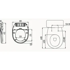 Planète Bain Abattant wc japonais - lavant non électrique