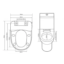 Planète Bain Abattant wc japonais lavant électronique* Wc Japonais