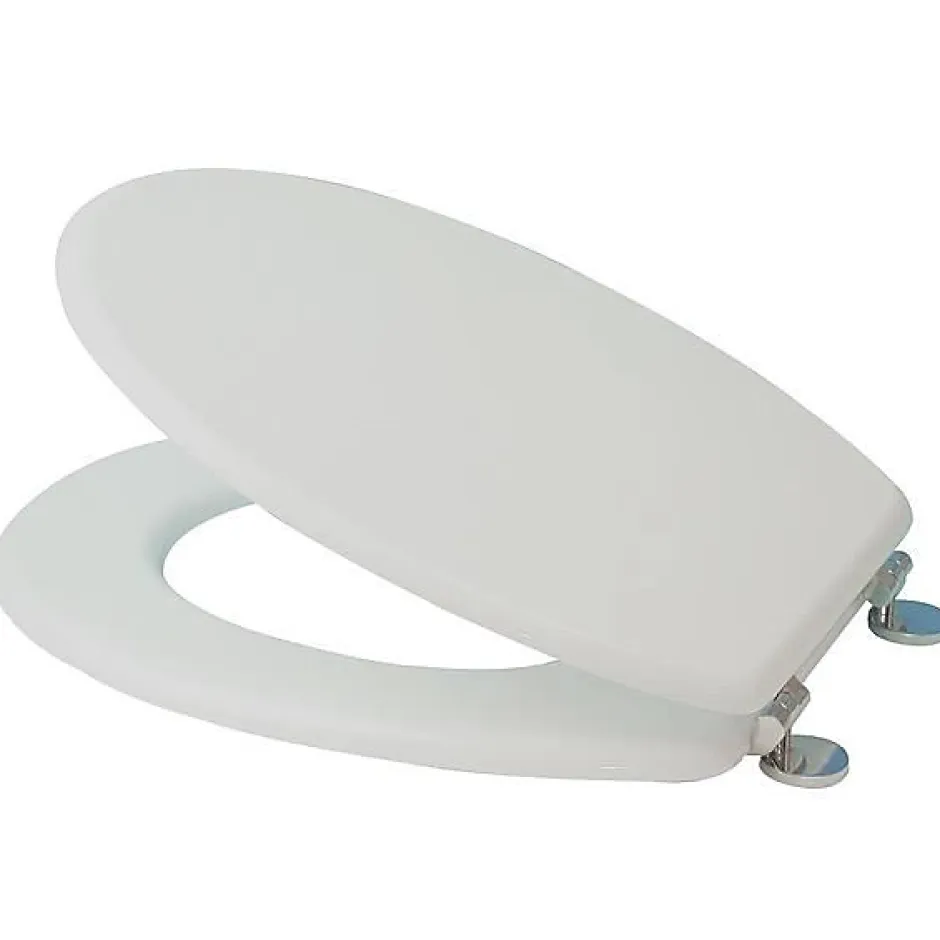 MSV Abattant Wc MDF Blanc - - Universel - Accessoires de salle de bain* Abattant Wc