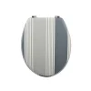 MSV Abattant wc MDF Cardiff Gris Charnières Inox* Abattant Wc