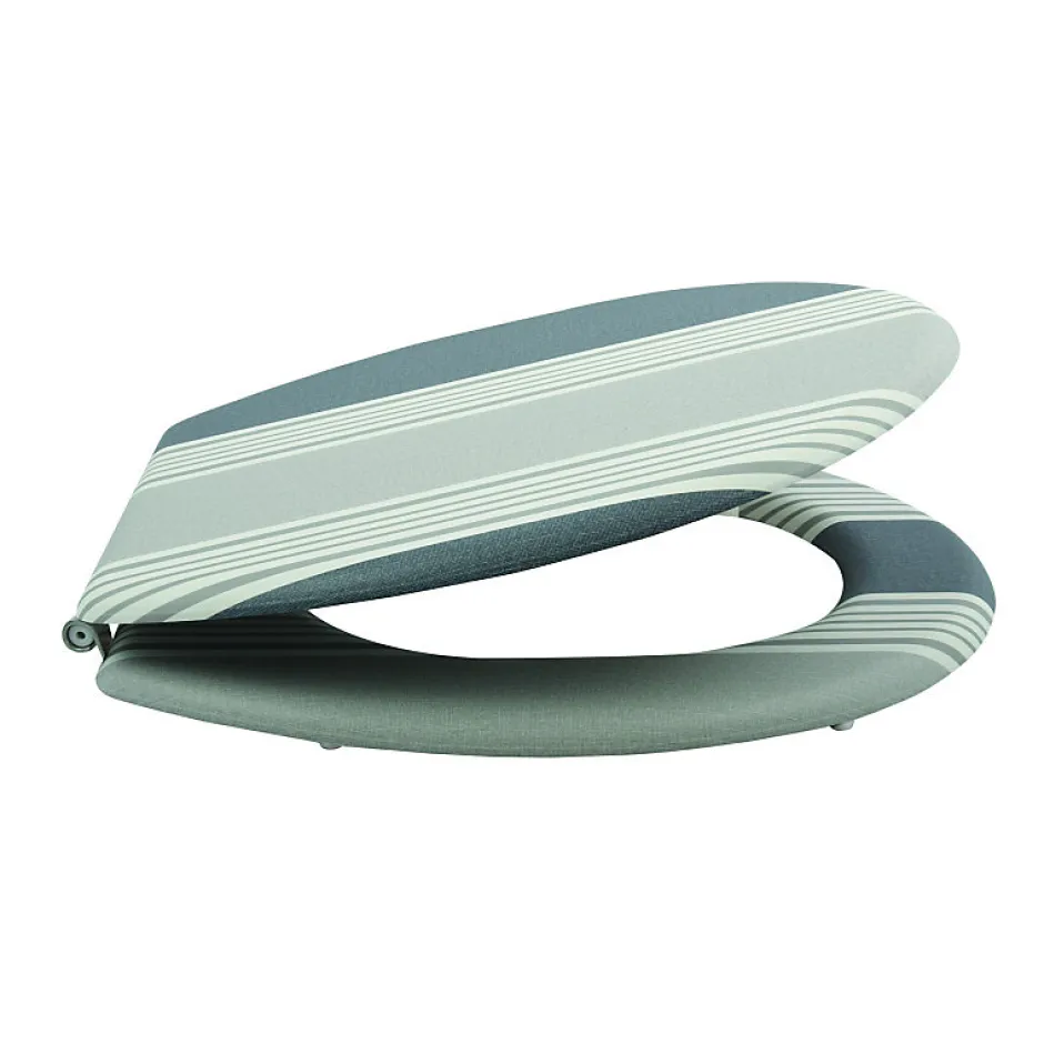 MSV Abattant wc MDF Cardiff Gris Charnières Inox* Abattant Wc