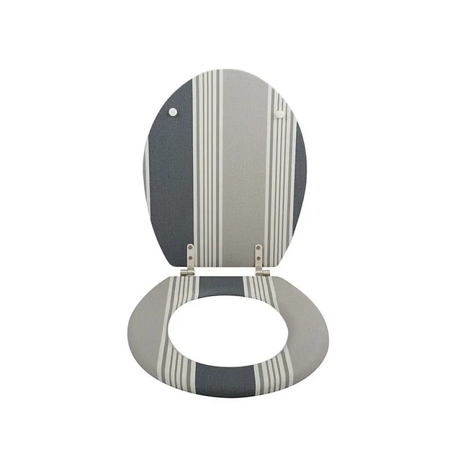 MSV Abattant wc MDF Cardiff Gris Charnières Inox* Abattant Wc