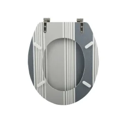 MSV Abattant wc MDF Cardiff Gris Charnières Inox* Abattant Wc