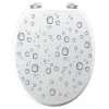 Douceur D'Intérieur Abattant WC MDF charnières métal Bubble