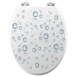 Douceur D'Intérieur Abattant WC MDF charnières métal Bubble