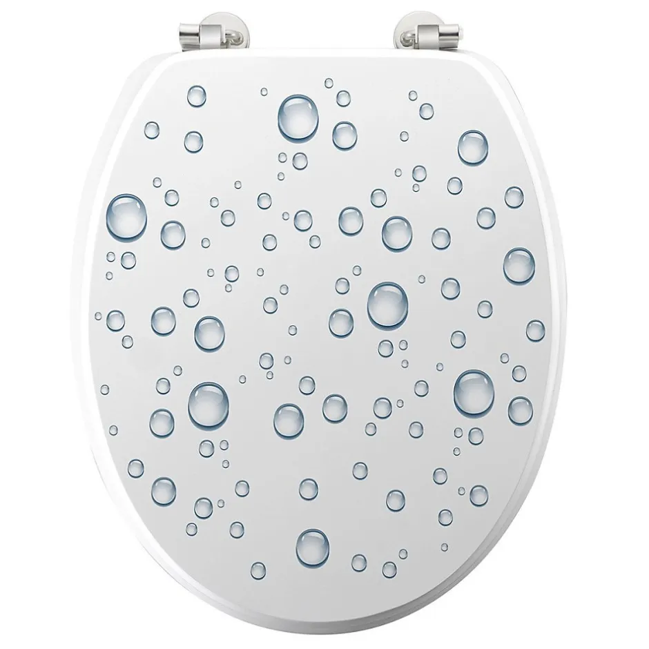 Douceur D'Intérieur Abattant WC MDF charnières métal Bubble