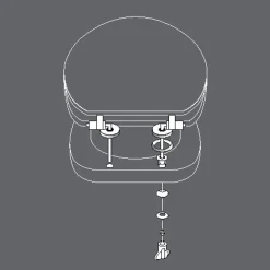 Douceur D'Intérieur Abattant WC MDF charnières métal PLUMISS